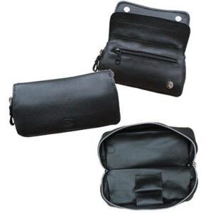 PORTAPIPA TABAQUERA PARK LANE PIEL VACUNO COLOR NEGRO MEDIANA