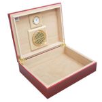 HUMIDOR JUNIOR PARA 24 PUROS EN COLOR CAOBA