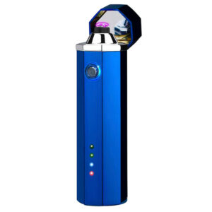 ENCENDEDOR HEXAGONAL AZUL CON CABLE USB INTEGRADO