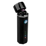 ENCENDEDOR HEXAGONAL NEGRO CON CABLE USB INTEGRADO