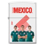 ENCENDEDOR ZIPPO BLANCO SNM JUGADORES CHUCKY, HECTOR MORENO  Y GUARDADO