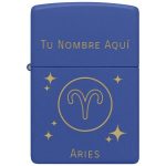 ENCENDEDOR ZIPPO AZUL REAL MATE CON SIGNO ZODIACAL