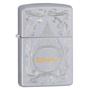 ENCENDEDOR ZIPPO CON LOGO EN LETRAS AMARILLAS