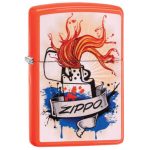 ENCENDEDOR ZIPPO SPLASH NARANJA