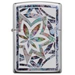 ENCENDEDOR ZIPPO HOJA DE COLORES