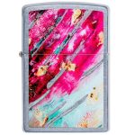 ENCENDEDOR ZIPPO RACHAS ROSAS Y AZULES