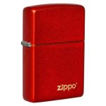ENCENDEDOR ZIPPO ROJO METALICO LOGO ZIPPO