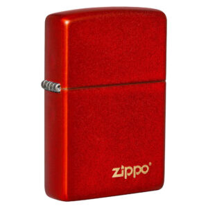ENCENDEDOR ZIPPO ROJO METALICO LOGO ZIPPO