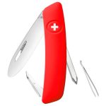 NAVAJA SWIZA MODELO JUNIOR ROJO 4 HERRAMIENTAS, 6 USOS