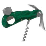 SACACORCHOS DE 2 TIEMPOS CON CORTAPURO VERDE