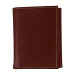 BILLETERA PARK LANE TRIPLE DE PIEL COLOR CAFE