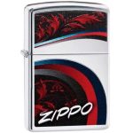 ENCENDEDOR ZIPPO CROMADO HOJAS