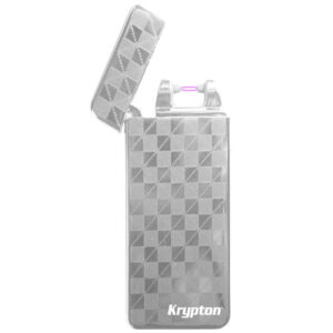 ENCENDEDOR ELECTRONICO KRYPTON GRIS CON CABLE USB INTEGRADO